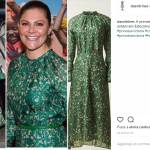 Kate Middleton, Victoria di Svezia le copia il look: abito verde a fiori FOTO