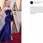 Oscar 2018, Nicole Kidman best dressed: abito blu Armani 1