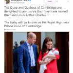 Kate Middleton: svelato il nome del terzo royal baby! Si chiama...