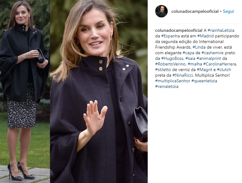 Letizia Ortiz, gonna animalier e tacchi per la regina FOTO