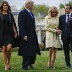 Melania Trump e Brigitte Macron: sfida di look a Mont Vernon