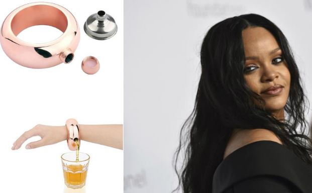 Coachella 2018, Rihanna lancia il bracciale fiaschetta: "shottino" portatile