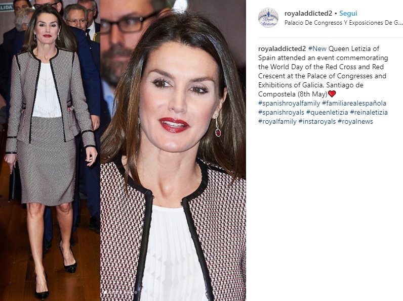 Letizia Ortiz look: tailleur firmato Hugo Boss FOTO