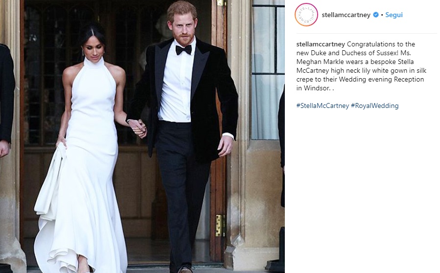 Meghan Markle: secondo abito da sposa firmato Stella McCartney