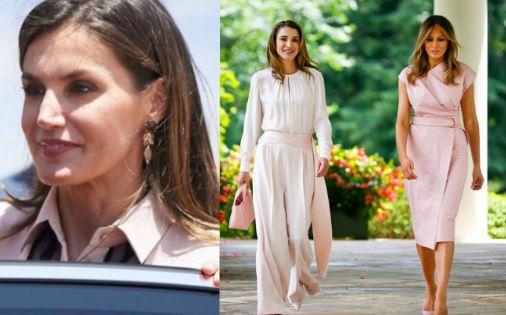 Letizia Ortiz, Rania di Giordania, Melania Trump: passione rosa