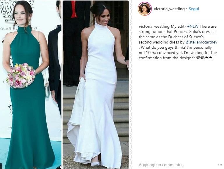 Sofia di Svezia copia Meghan Markle: abito con scollo all'americana