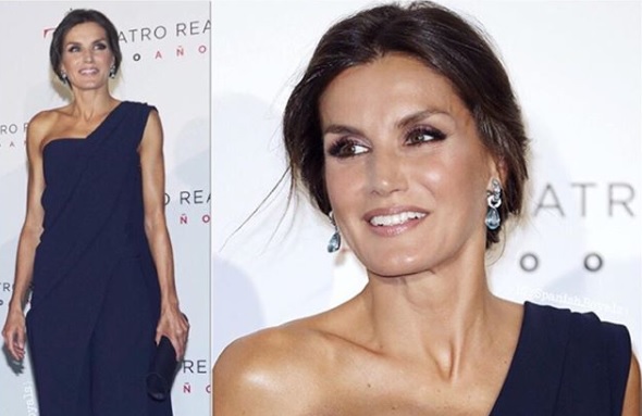 Letizia Ortiz sceglie il monospalla: jumpsuits firmata Pedro del Hierro