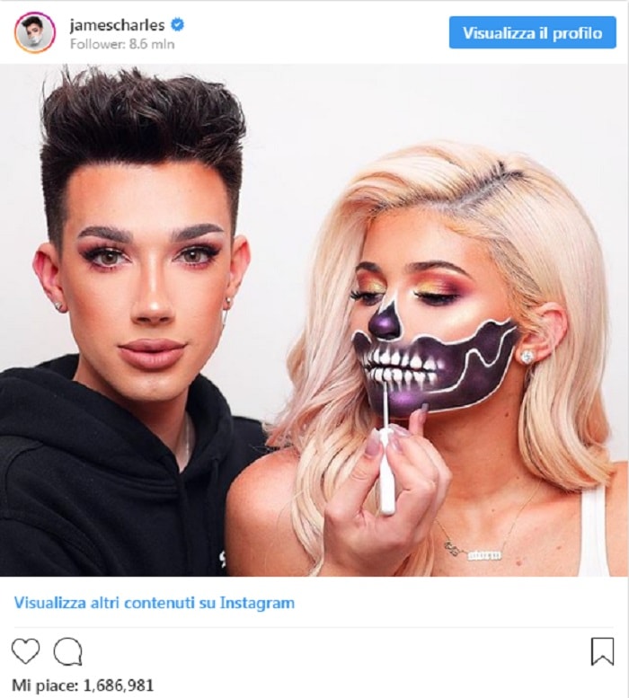 Kylie Jenner e il make-up per Halloween