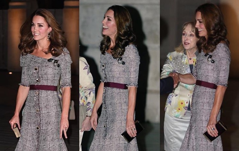 Kate Middleton punta sul trend di stagione: abito in tweed e tacchi