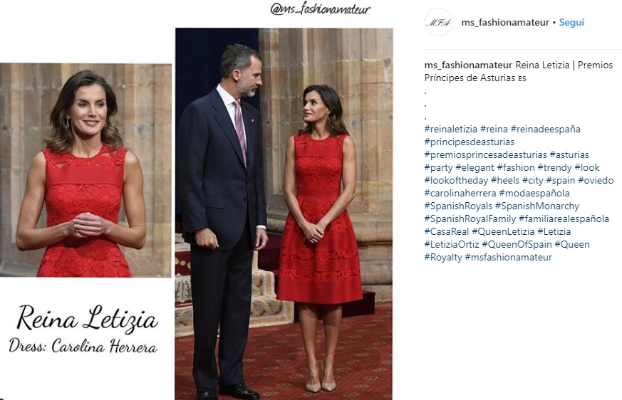 Letizia Ortiz look, la regina incanta ancora in rosso