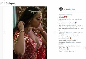 Beyoncé in India indossa gli abiti della tradizione2