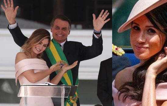 Meghan Markle ispira Michelle Bolsonaro: il look della first lady brasiliana