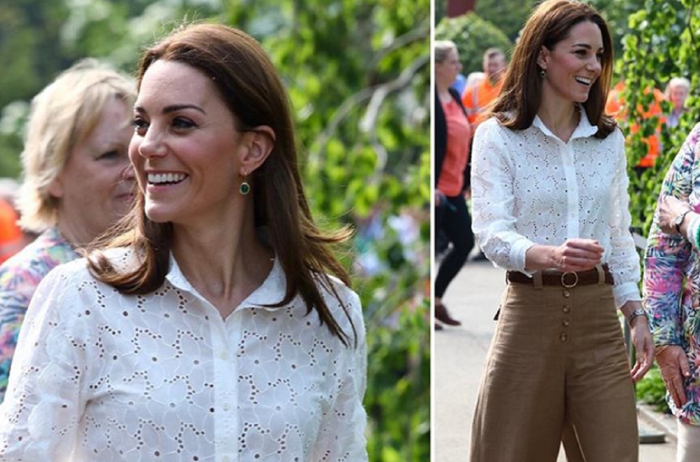 Kate Middleton, look casual smart per la visita al Chelsea Flower Show