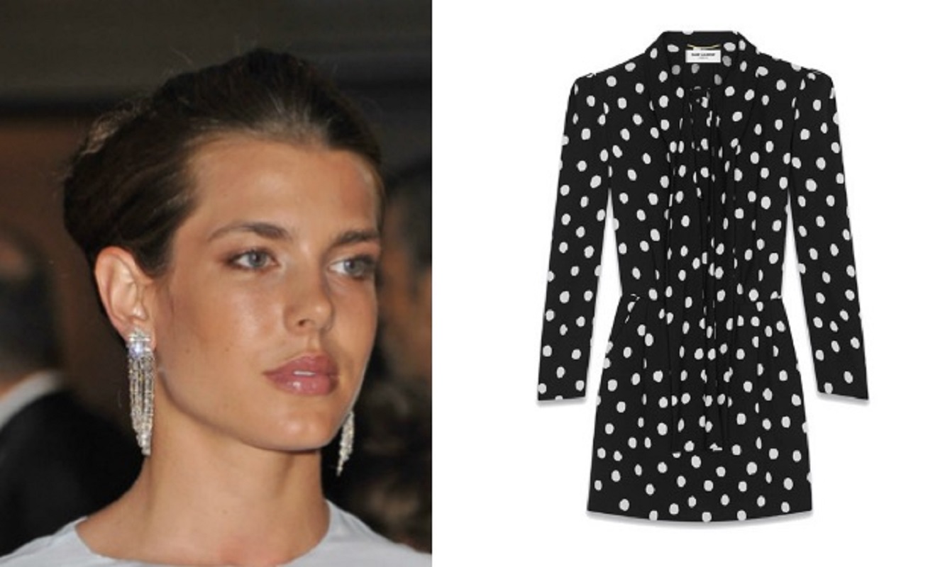 charlotte-casiraghi-abito-pois