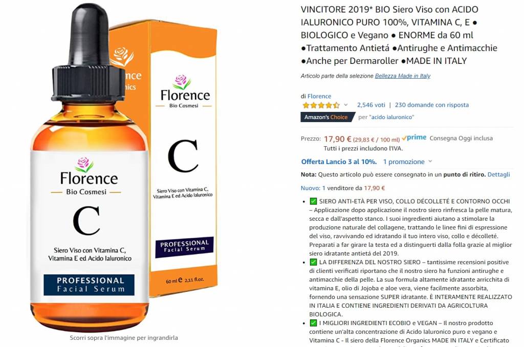 siero viso vitamina C