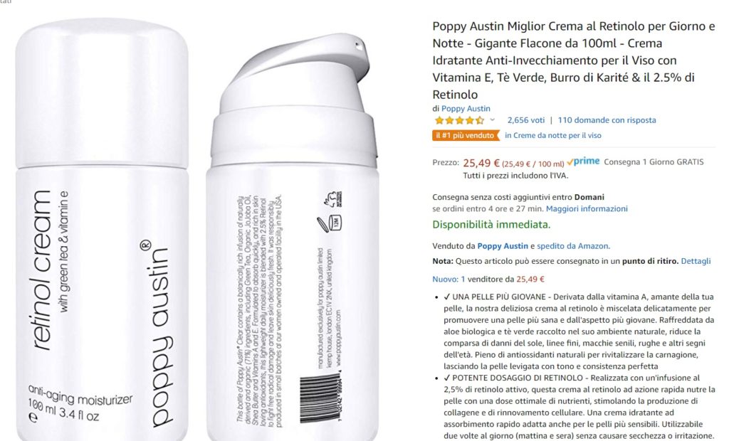 poppy austin crema per la pelle del viso