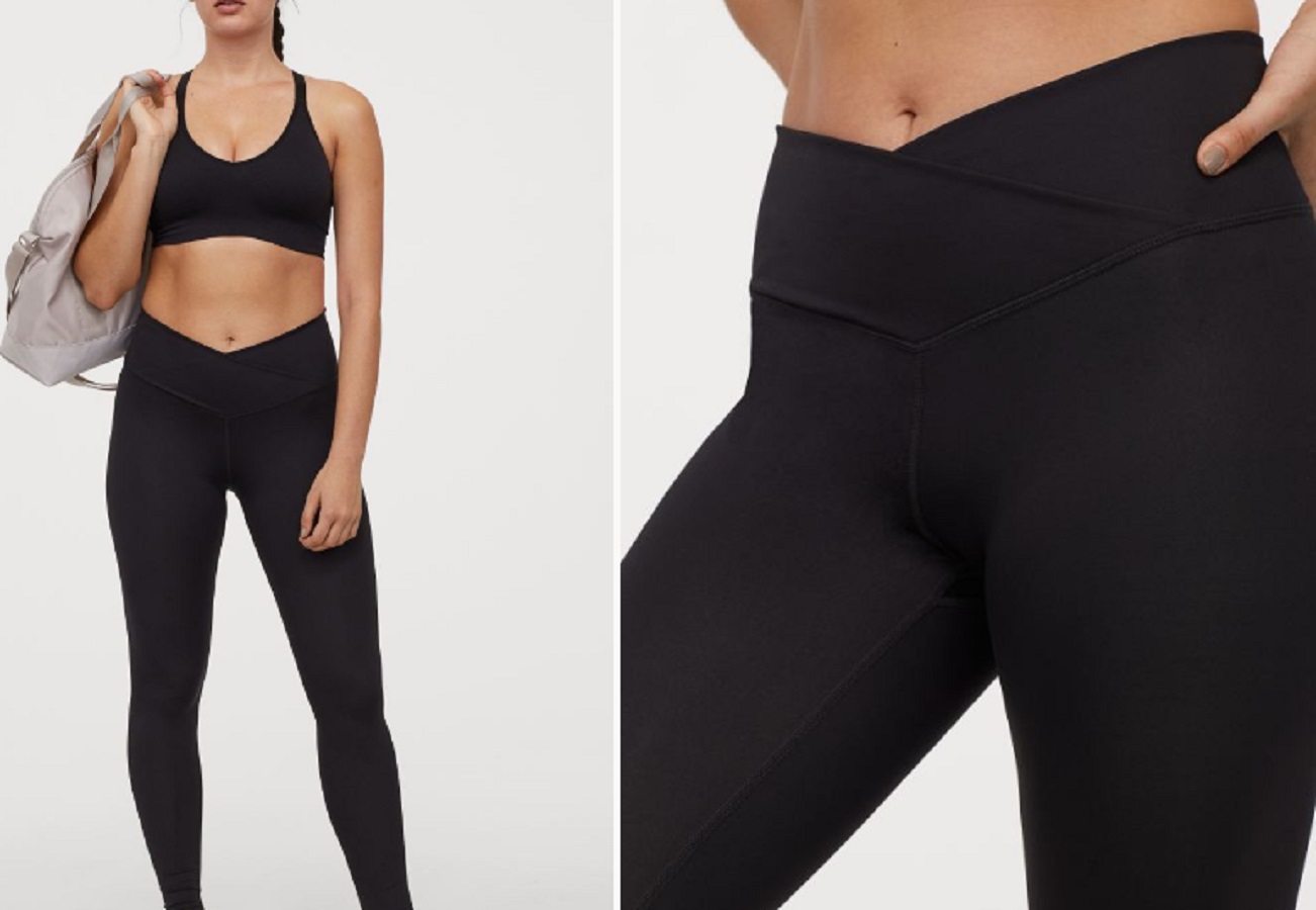 I leggings H&M a vita incrociata che snelliscono la figura