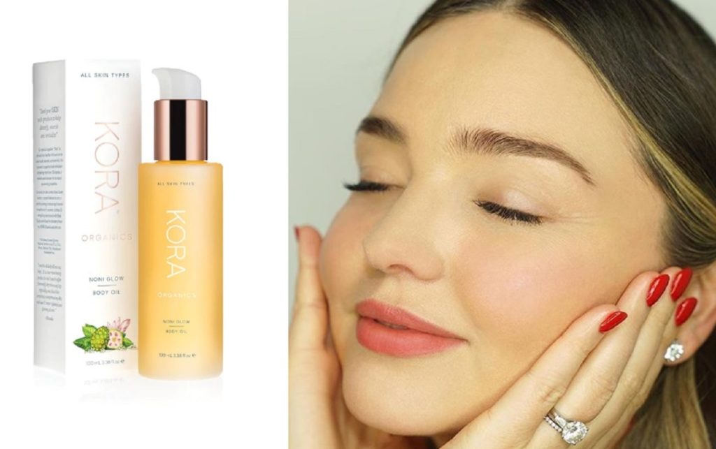 L'olio per di Miranda Kerr ideale per un massaggio ayurvedico casalingo