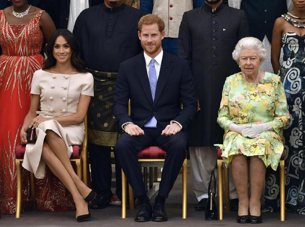 Meghan Markle e Harry e la regina Elisabetta