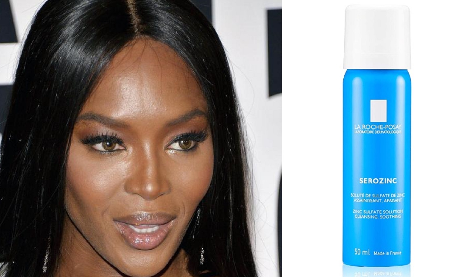 Naomi Campbell usa questo spray viso allo zinco