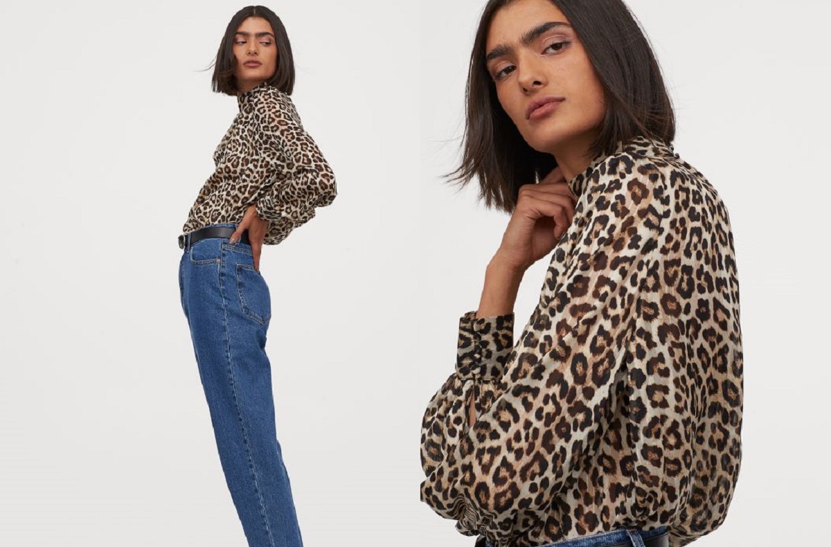 Blusa H&M animalier