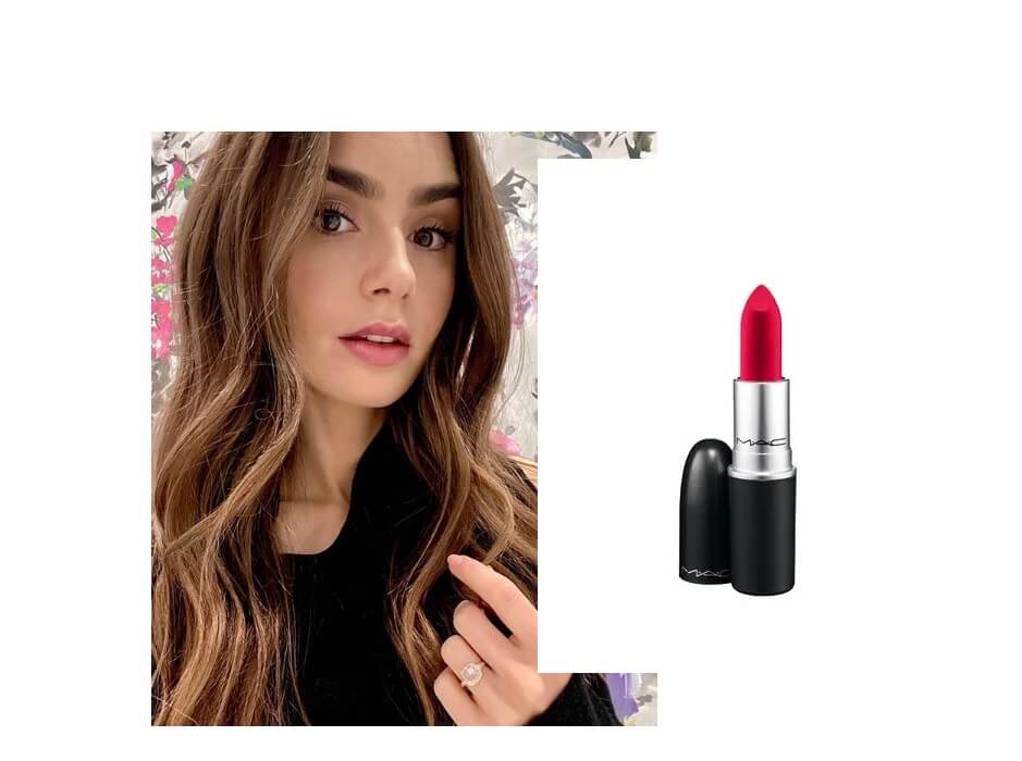 Il rossetto rosso Mac per ricreare il make up di Emily in Paris