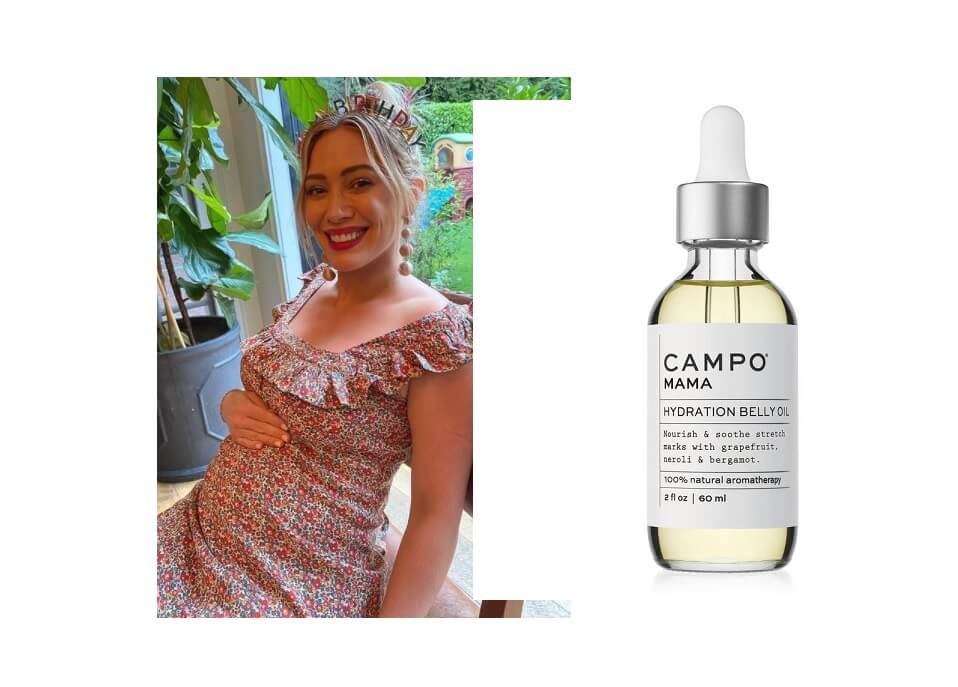 Hilary Duff, l'olio anti smagliature che usa in gravidanza