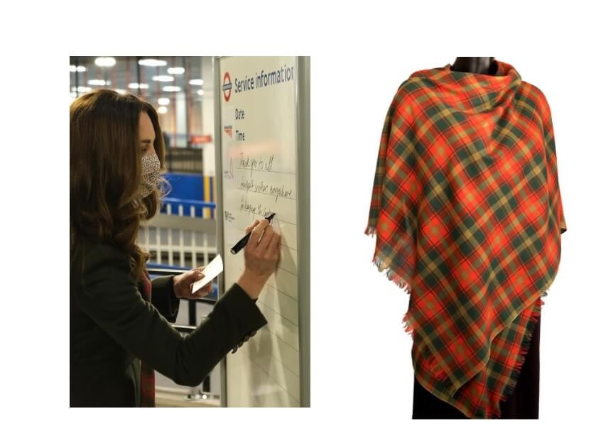 Kate Middleton, la sciarpa tartan canadese in vendita su Etsy è già sold out