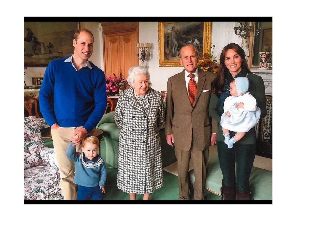 Kate Middleton con la famiglia reale