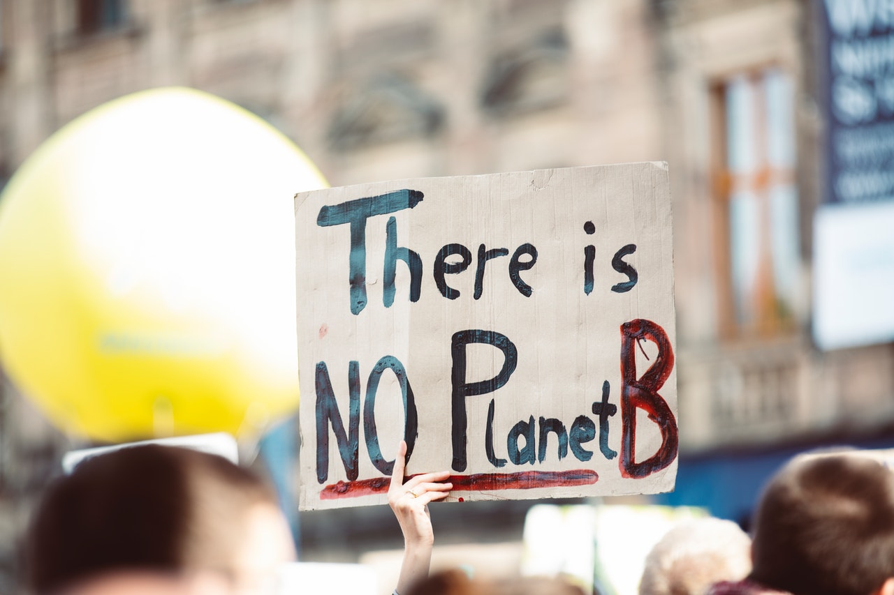 cartello non c'è un pianeta B