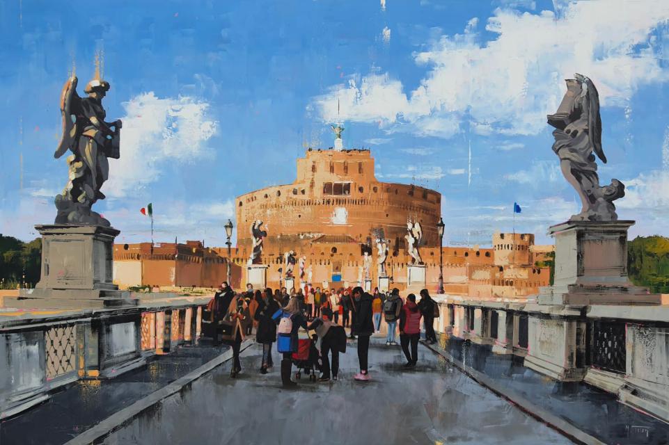 Roma vs New York: le due città a confronto nei dipinti di Michele Telari